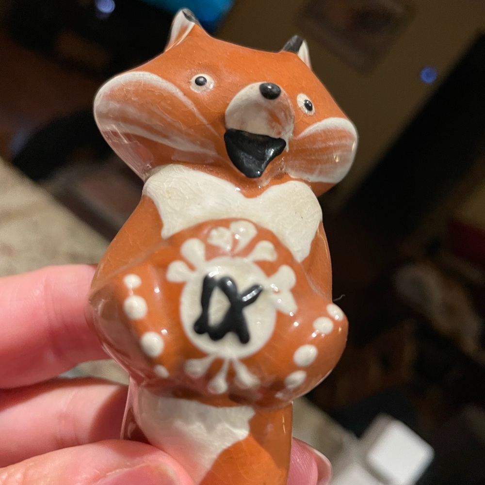 Orange Fox Figurine